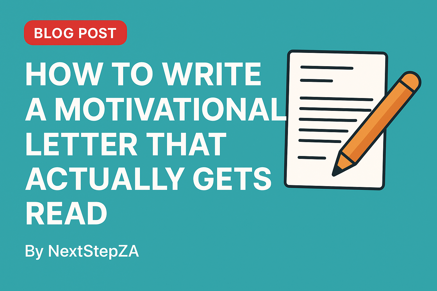 how to write a motivational letter