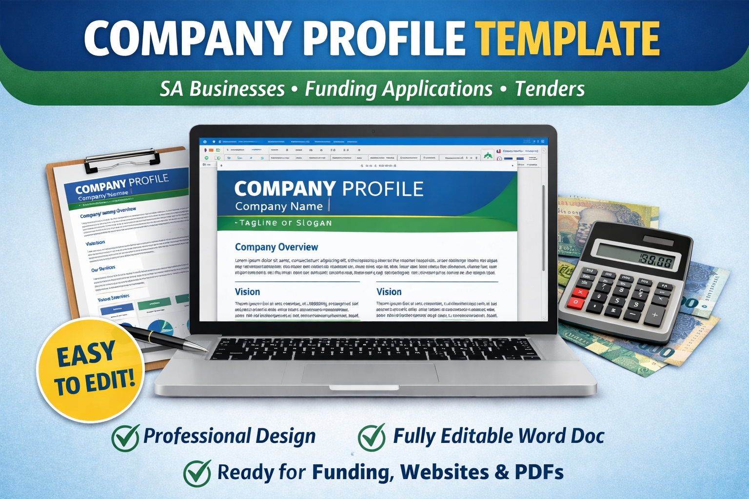 Company Profile Template South Africa